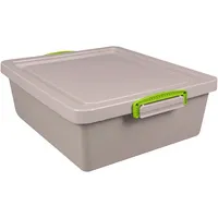 Really Useful Box Aufbewahrungsbox Recycling Economie 10.5-NST-RDG, 10,5 Liter, mit Deckel, außen 460x383x113mm, Polypropylen (PP) taubengrau 5060