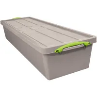 Really Useful Box Aufbewahrungsbox Recycling 23RDG, 23 Liter, mit Deckel, außen 820x270x160mm, Polypropylen (PP) taubengrau 5060456650940 Really U