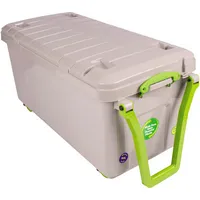 Really Useful Box Aufbewahrungsbox Recycling 160-WHTR-RDG, 160 Liter, mit Deckel, außen 1000x510x500mm, Polypropylen (PP) taubengrau 5060231632772