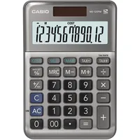 Casio Tischrechner MS-120FM 12-stellig Batterie/Solar-Betrieb silber