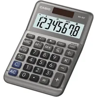 Casio CASIO Tischrechner MS-80F 8-stellig Solar/Batterie grau