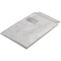 Bong Faltentaschen Tyvek 11807, C4, mit Fenster, haftklebend, 20mm-Falte, reißfest, wasserfest, 55g, weiß 4026283055410 Bong 100 Stück