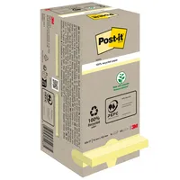 Post-it Haftnotizen 654-1T, Recycling Notes Tower, 76x76mm, gelb, quadratisch 4054596722835 Post-it 16 Stück