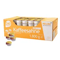Hellma Kaffeesahne 70102696, 10% Fett, 240x 7,5ml, in Portionsdose 4003148726968 Hellma 240 Stück