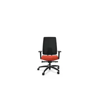 Dauphin Bürodrehstuhl Indeed mesh, schwarz/rot / graphitschwarz, mit Armlehnen, bis 150kg, ohne Kopfstütze 4260749142164 Dauphin