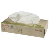 memo Kosmetiktücher H1067, Recycling Extra Soft, 2-lagig, 21x20,5cm 4039468007814 memo 100 Stück