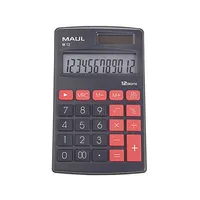 Maul Taschenrechner M 12 Solar/Batterie 69x10mm schwarz