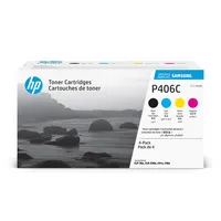 Samsung Toner CLT-P406C SU375A (CLT-P406C/ELS), schwarz/cyan/magenta/gelb, ca. 3x 1000 Seiten, 1x 1500 Seiten 0191628445851 Samsung 4 Stück