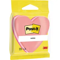 Post-it Haftnotizen 2007H, Notes, 70x70mm, pink/rosa/violett, Herz 3134375349864 Post-it 225 Blatt