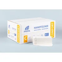 Fripa Falthandtücher Comfort 4342100, 25x33cm, 2-lagig, Lagenfalz (C-Falz), hochweiß, Tissue 4000883000551 Fripa 3072 Blatt
