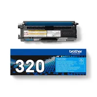 Brother Original Tonerkassette TN-320C cyan (für Brother HL-4140CN, HL-4570CDW, HL-4150CDN, HL-4570CDWT, DCP-9055CDN, DCP-9270CDN, MFC-9460CDN, MFC-9970CDW, MFC-9465CDN), MR050-A01A, Standard