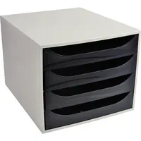 Exacompta Schubladenbox Ecobox 2286014D A4+ 4Schübe offen grsw 9002493423312 Exacompta