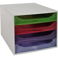 Exacompta Schubladenbox Ecobox 228699D A4+ 4Schübe offen grharlek 9002493424531 Exacompta