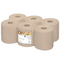 Wepa Rollenhandtücher Satino PureSoft Centerfeed 314290, Innenabrollung, 2-lagig, soft beige, Recyclingpapier 4000735354429 Wepa 6 Stück