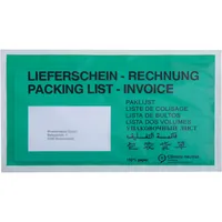 Dokumententasche Lieferschein-Rechnung, mehrsprachig