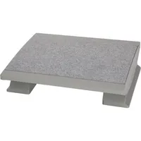 Maul Ergonomische Fußstütze komfortabel mit Teppichbelag grau