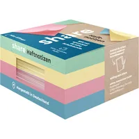 share GmbH Haftnotizen Y-08-08-02, share, 75x75mm, grün/gelb/rot/blau, quadratisch 4260556673301 share GmbH 4 Stück