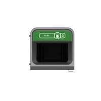 Rubbermaid Recyclingstation 2154773 87l Behältereinheit Glas gn 5407009500282 Rubbermaid