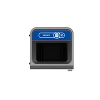 Rubbermaid Recyclingstation 2154772 87l Behältereinheit Papier bl 5407009500275 Rubbermaid