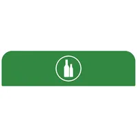Rubbermaid Hinweisschild 2155307 für Behältereinheit 125l Glas gn 5407009501517 Rubbermaid