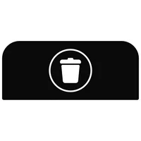 Rubbermaid Hinweisschild 2155310 für Behältereinheit 57l Restmüll sw 5407009501548 Rubbermaid