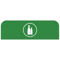 Rubbermaid Hinweisschild 2155305 für Behältereinheit 87l Glas gn 5407009501494 Rubbermaid