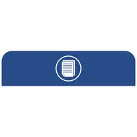 Rubbermaid Hinweisschild 2155302 für Behältereinheit 125l Papier bl 5407009501463 Rubbermaid