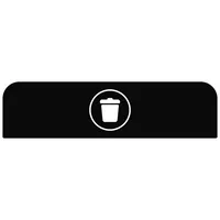 Rubbermaid Hinweisschild 2155314 für Behältereinheit 125l Restmüll sw 5407009501586 Rubbermaid