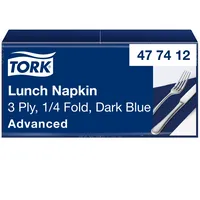Tork Servietten SOFT 477412, dunkelblau / Uni, 3-lagig, 33x33cm (BxL) 7322540672831 Tork 150 Stück