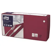 Tork Serviette 477411 33x33cm 3lg. 1/4 Falz bordeaux 7322540672794 Tork 150 Stück