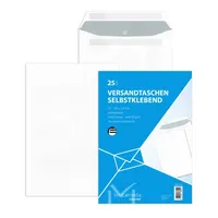 MailMedia Versandtaschen 30002515, C4, ohne Fenster, haftklebend, 90g, weiß 4003928388492 MailMedia 25 Stück