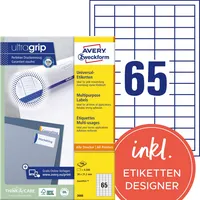 Avery Zweckform Universaletikett ultragrip 38 x 21,2 mm (B x H)