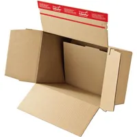 ColomPac Versandkarton Blitzbodenkarton CP151.116 braun, bis DIN A5, innen 230x160x80mm, Kraftliner Wellpappe 4033657973935 ColomPac
