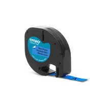 DYMO® Schriftbandkassette LT 12 mm x 4 m (B x L) Kunststoff, 100 % recycelt blau