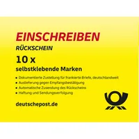 Briefmarke Einschreiben/Rückschein national