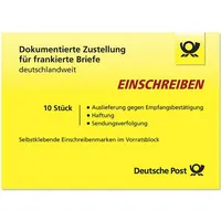 Briefmarke Einschreiben national