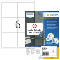 Herma Etiketten Special 10317, weiß 99,1x93,1mm, rechteckig,  4008705103176 Herma 600 Stück