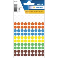 Herma Markierungspunkte Vario 1831, farbig sortiert, Ø 8mm 4008705018319 Herma 540 Stück
