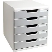Exacompta Schubladenbox Modulo 301041D lichtgrau/steingrau 5 Schubladen geschlossen 9002493023918 Exacompta