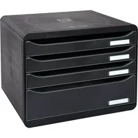Exacompta Schubladenbox BIG-BOX Plus 315714D A4+ 4Schübe sw 9002493424364 Exacompta