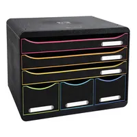 Exacompta Schubladenbox STORE-BOX MAXI 306914D 6Schübe harlekinsw 9002493430150 Exacompta