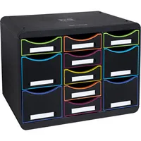 Exacompta Schubladenbox STORE-BOX MULTI 313914D 11Schübe harlekinsw 9002499313914 Exacompta