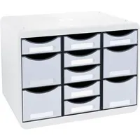 Exacompta Schubladenbox STORE-BOX MULTI 313740D 11Schübe lichtgrau 9002492313744 Exacompta
