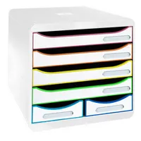 Exacompta Schubladenbox BIG BOX MAXI 312913D 6Schübe harlekinws 9002493312913 Exacompta