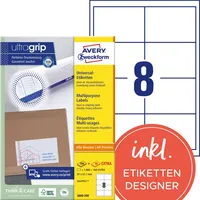 Avery Zweckform Universaletikett ultragrip 97 x 67,7 mm (B x H)