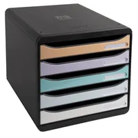Exacompta Schubladenbox BIG-BOX PLUS 3094296D 5Schübe swpastell 9002493424869 Exacompta