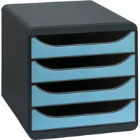Exacompta Schubladenbox BIG-BOX Iderama 310782D 4Sch. türkis 9002493420021 Exacompta