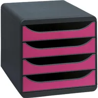 Exacompta Schubladenbox BIG-BOX Iderama 310784D 4Sch. himbeer 9002493420038 Exacompta