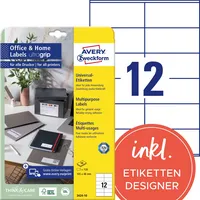 Avery Zweckform Universaletikett Home Office 105 x 48 mm (B x H)