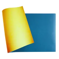 Schreibunterlage BeeBlue PU-Kunstleder flexibel & rutschfest abwischbar B 400 x T 800 mm safran türkis